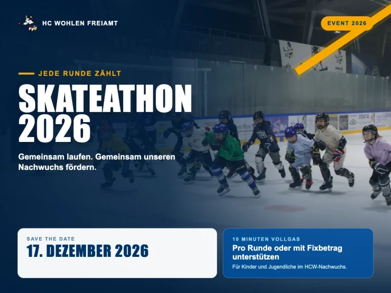 Skateathon 2026 des HC Wohlen Freiamt – Jede Runde zählt