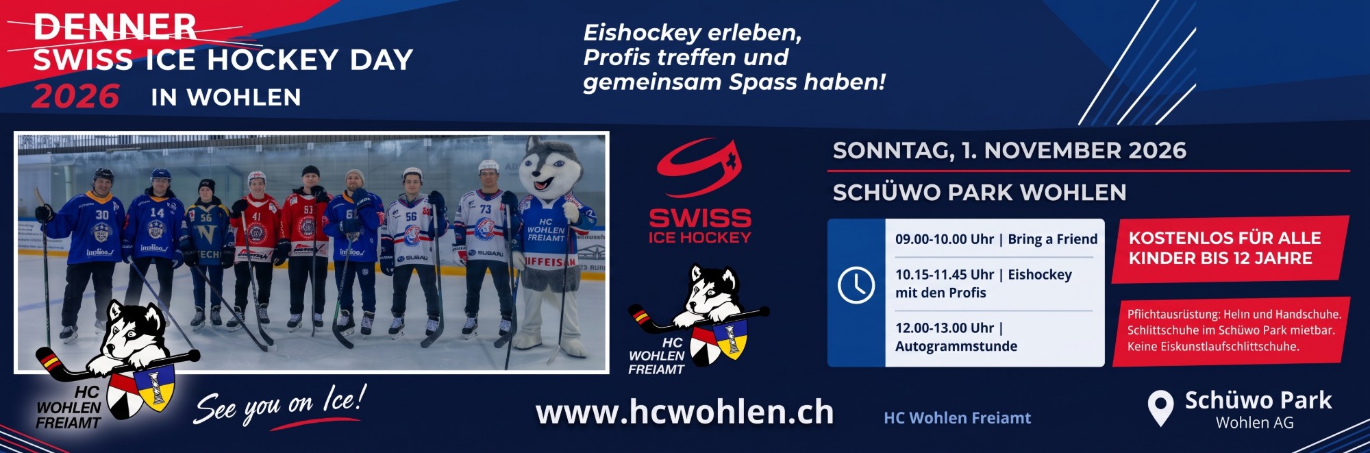 Denner Swiss Ice Hockey Day 2026 in Wohlen